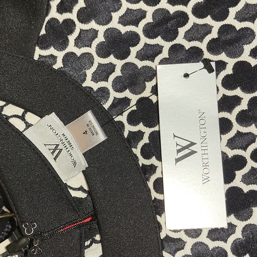 Worthington NWT black and white dress - Picture 8 of 8